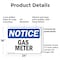 Signmission Gas Meter, 24 in W x Rectangle, Plastic OS-2PACK-NS-P-1824-L-13014 - alternate 2